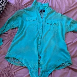 Long Sleeve Lace Blouse